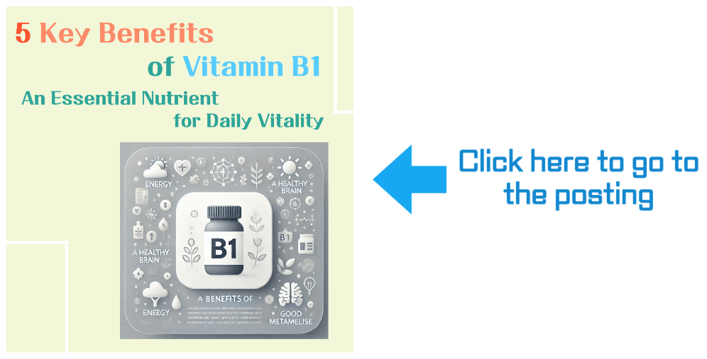 5 Key Benefits of Vitamin B1: An Essential Nutrient for Daily Vitality